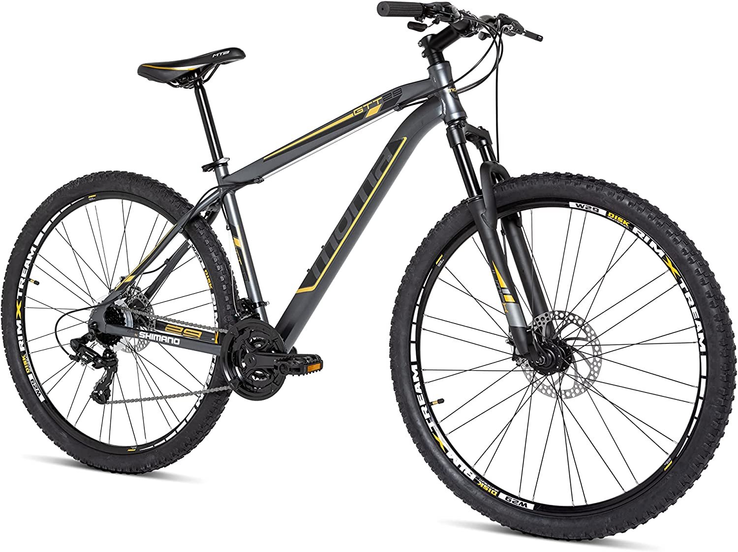 Vélo VTT Moma Bikes EQX 27,5 5.0 - Cadre Aluminium, Double Suspension, Freins à Disque, Transmission Shimano 24 Vitesses