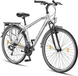 Licorne Bike Bicicleta de Trekking Premium de 28 Pulgadas